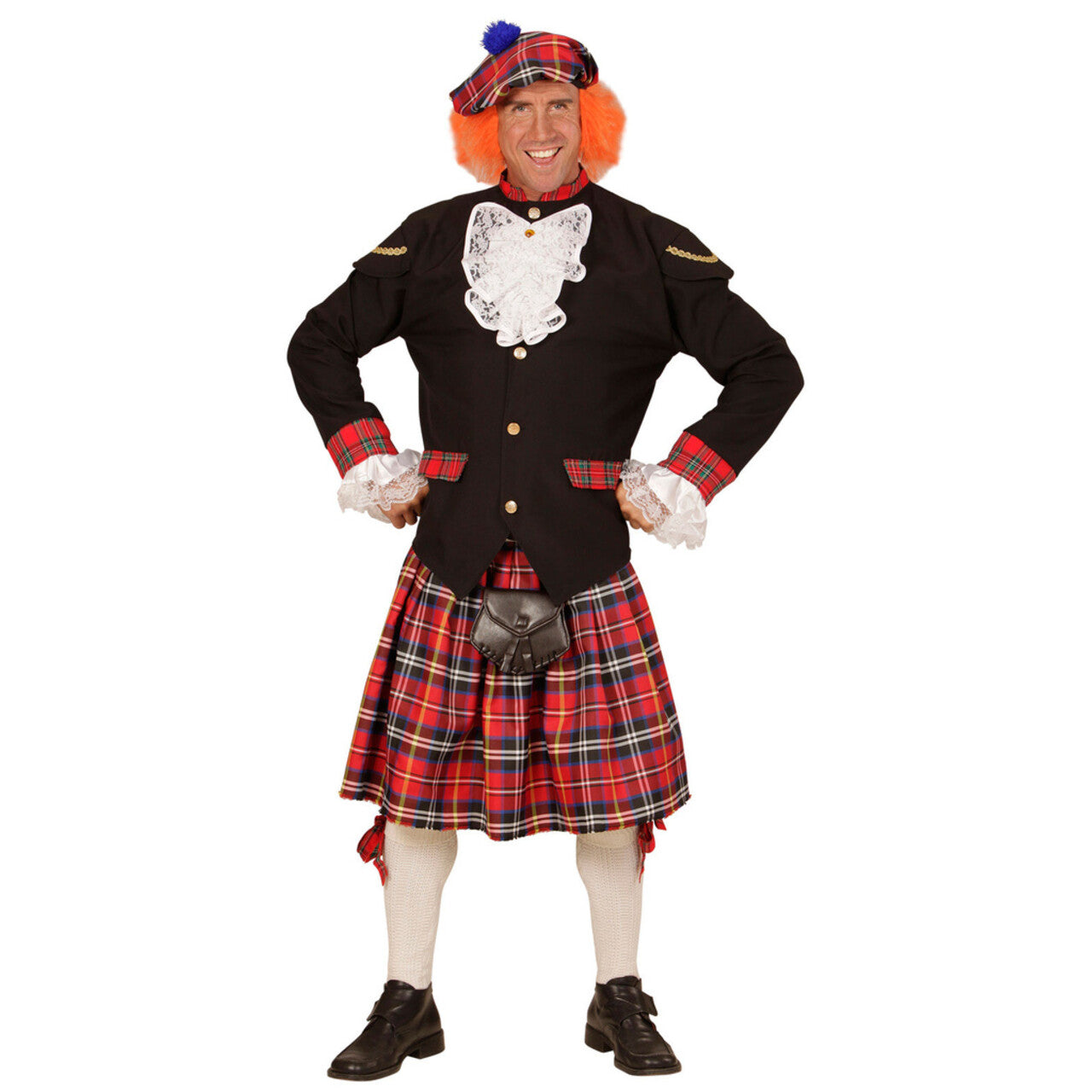 Op deze afbeelding zie je een Kostuums, van het merk Widmann. Tartan Schotse Man