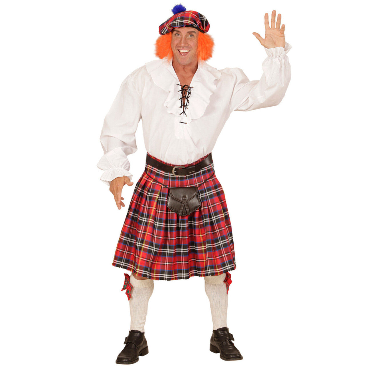 Op deze afbeelding zie je een Kostuums, van het merk Widmann. Tartan Schotse Man