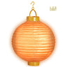Festliche Laterne Mit Licht 30 Zentimetern Orange