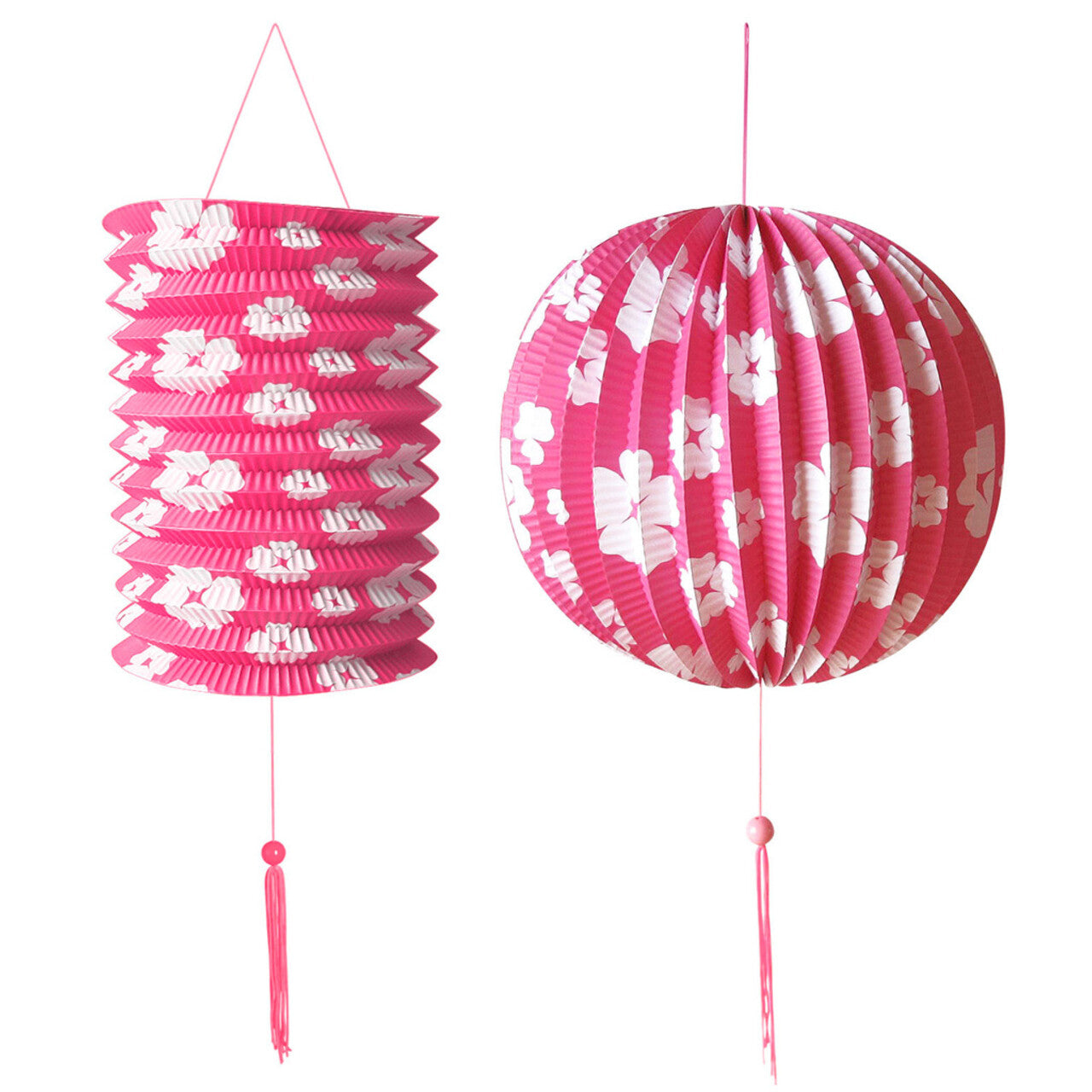 Op deze afbeelding zie je een Decoratie, van het merk Widmann. Feestelijke Decoratie Set Roze / Wit