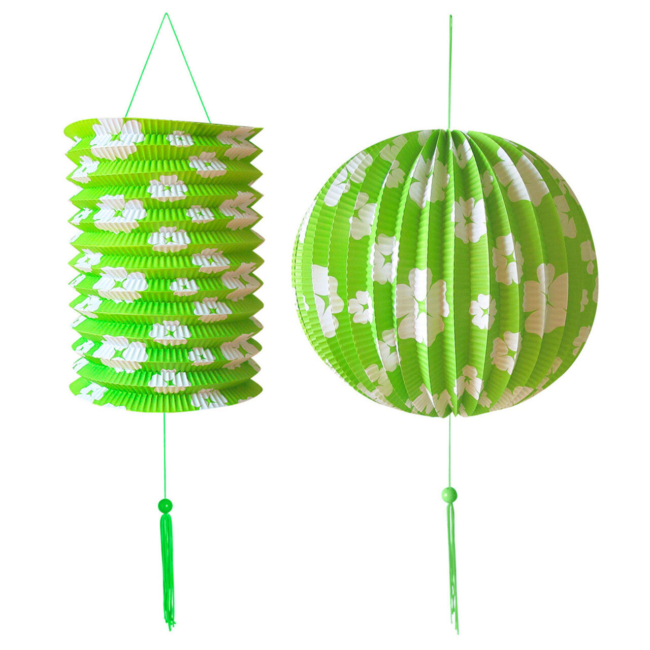 Op deze afbeelding zie je een Decoratie, van het merk Widmann. Feestelijke Decoratie Set Groen / Wit