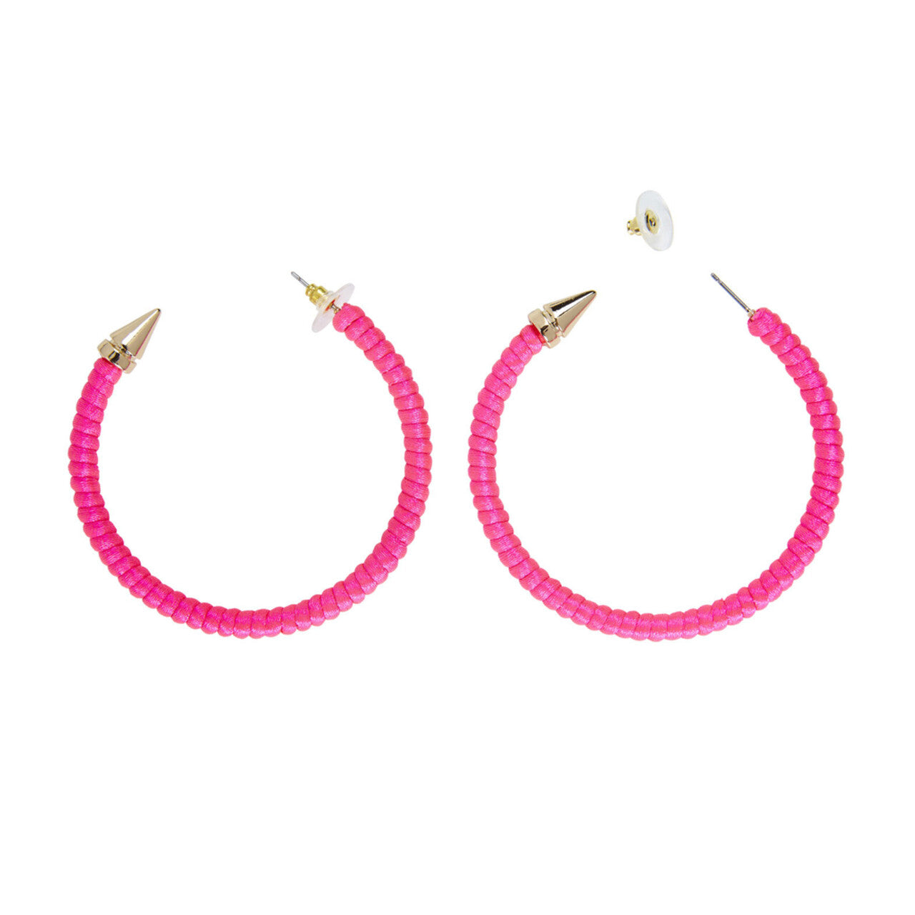 Op deze afbeelding zie je een Accessoires, van het merk Widmann. Rock Chick Oorbellen Neon Roze