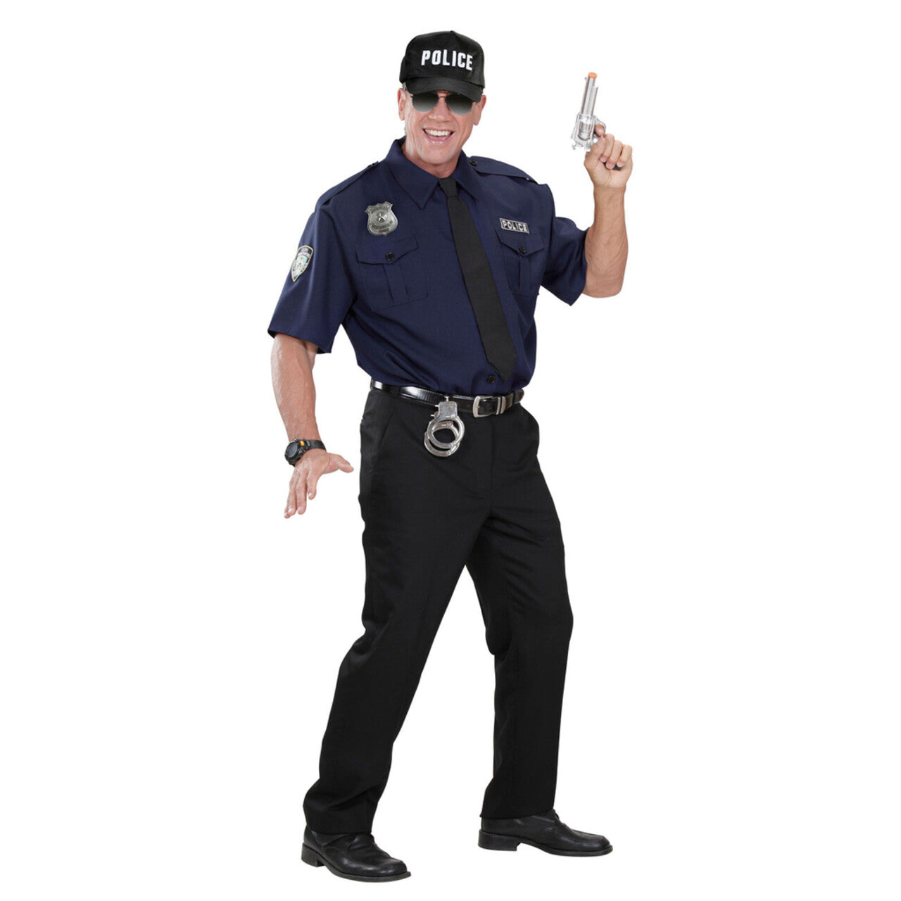 Op deze afbeelding zie je een Accessoires, van het merk Widmann. Amerikaanse Cap Politie