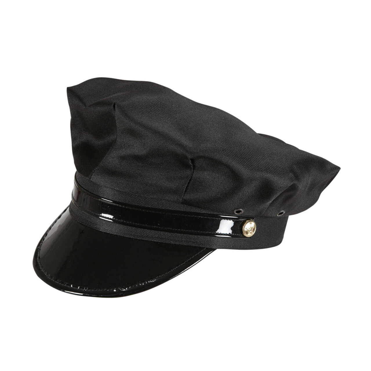 Op deze afbeelding zie je een Accessoires, van het merk Widmann. Zwarte Hoed Chauffeur
