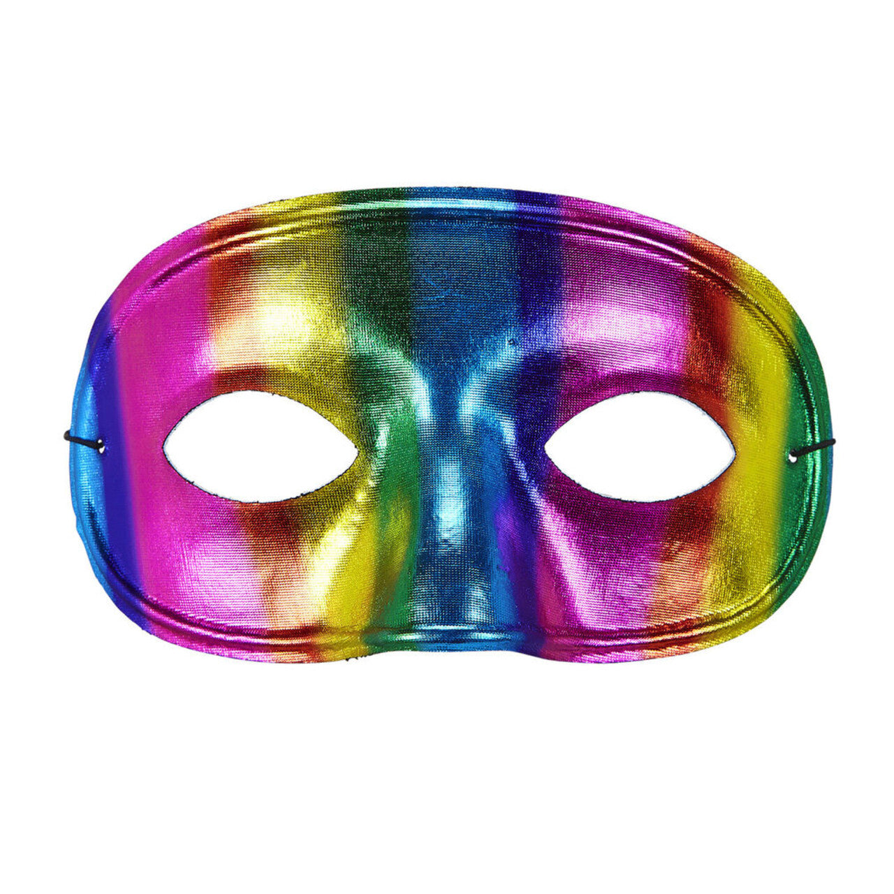 Op deze afbeelding zie je een Accessoires, van het merk Widmann. Extravagant Oogmasker Regenboog Metallic