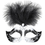 Op deze afbeelding zie je een Accessoires, van het merk Widmann. Uitbundig Oogmasker Venetie Zwart / Wit