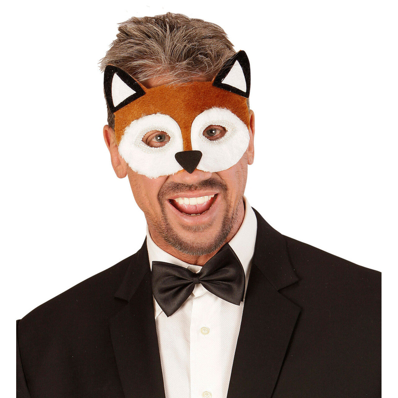 Op deze afbeelding zie je een Accessoires, van het merk Widmann. Lief Pluche Oogmasker, Vos