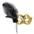 Signorina Augenmaske Venetie Gold Mit Federn