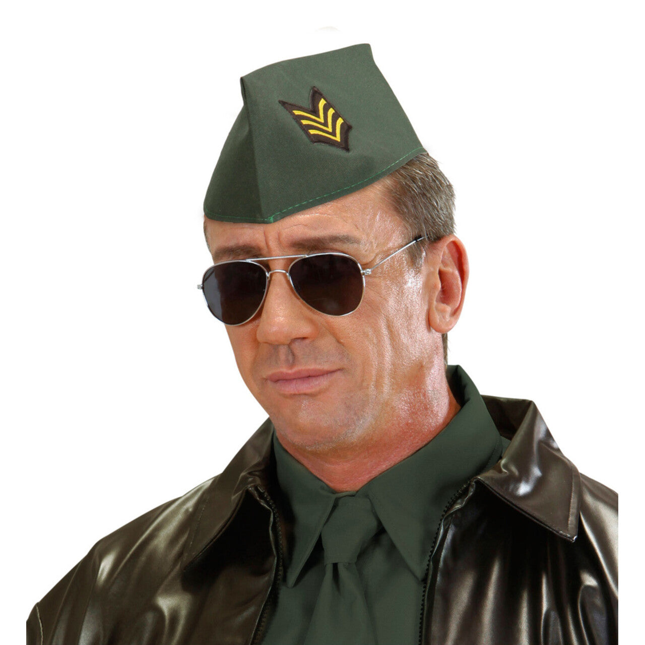 Op deze afbeelding zie je een Accessoires, van het merk Widmann. Sergeant Militaire Pet