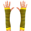 Bienenstreifen Fingerlose Handschuhe