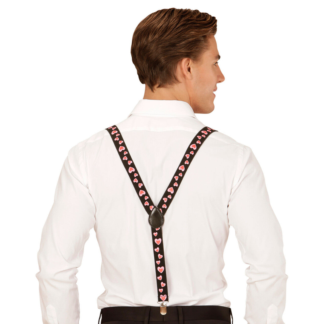Op deze afbeelding zie je een Accessoires, van het merk Widmann. Valentijn Bretels Hartjes