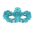Carnival Du Lac Eye Maske, Edle Azure Mit Glitzer Und Steinen