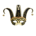 Narrenmaske Mit Glitzerdekoration, Schwarz