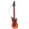 Rockige Aufblasbare Gitarre Mit Flammen, 105cm