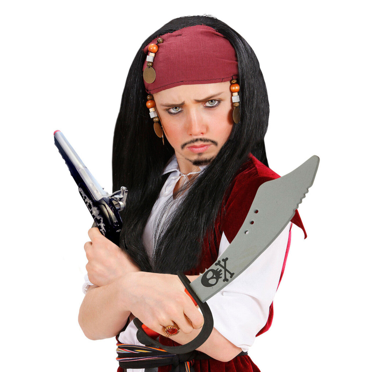 Op deze afbeelding zie je een Accessoires, van het merk Widmann. Klassiek Piratenpistool Met Geluid