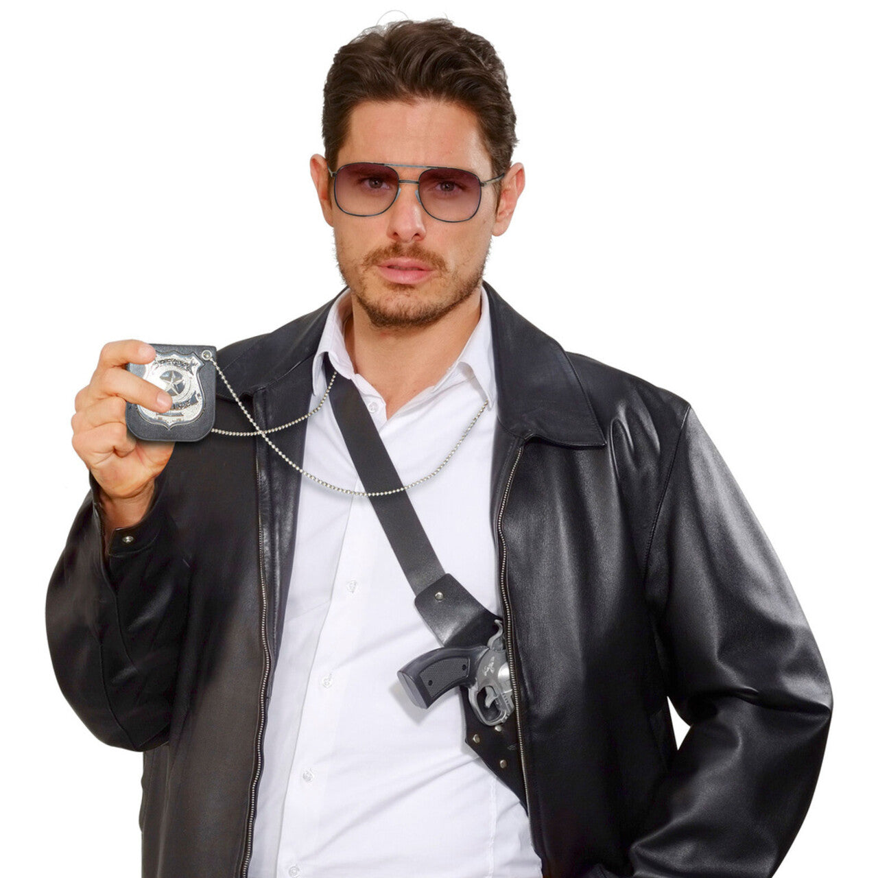 Op deze afbeelding zie je een Accessoires, van het merk Widmann. Undercover Politie Badge