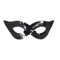 Erotica Augenmaske Pailletten, Schwarz