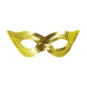 Op deze afbeelding zie je een Accessoires, van het merk Widmann. Erotica Oogmasker Pailletten, Goud