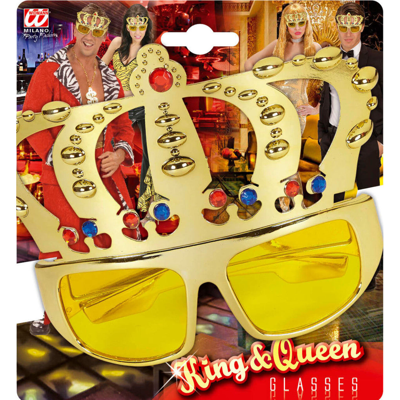 Op deze afbeelding zie je een Accessoires, van het merk Widmann. Koningsdag Bril Koning