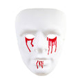 Maske, Blutende Augen Und Mund Weißer Zombie