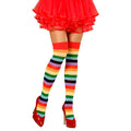 Regenbogen Ringelstrümpfe