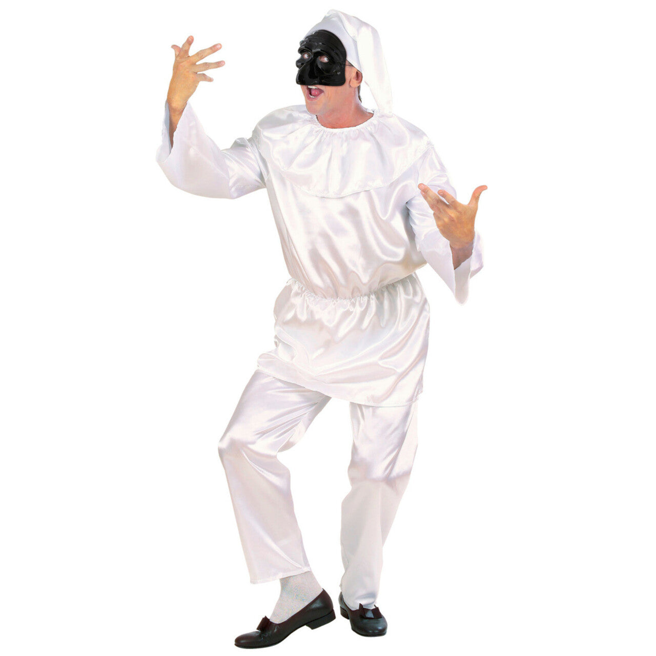 Op deze afbeelding zie je een Accessoires, van het merk Widmann. Vervormd Masker Pulcinella