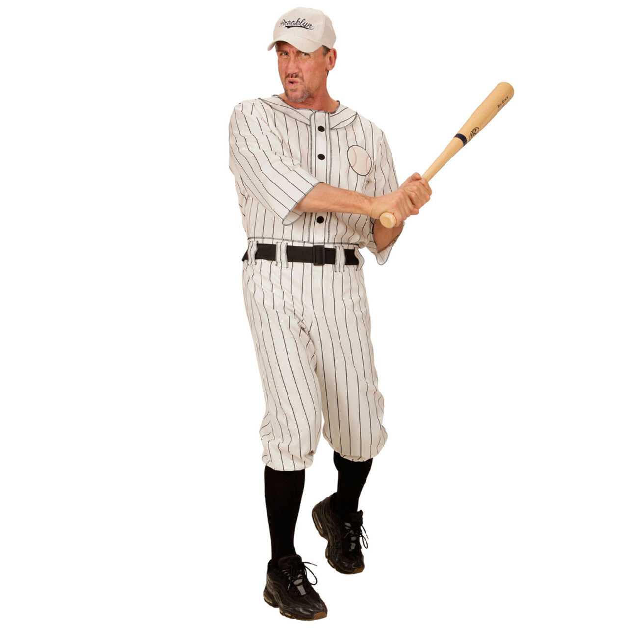 Op deze afbeelding zie je een Kostuums, van het merk Widmann. Amerikaanse Major League Honkbal Speler Man Kostuum