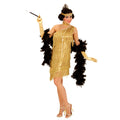 Amerikanischer Glamour-Flapper Gold Damenkostüm