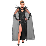 Op deze afbeelding zie je een Kostuums, van het merk Widmann. Dark Midnight Queen Vrouw Kostuum