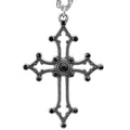 Ketting Gothic Kruis Zwart