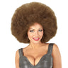 Funky Soul Perücke, Afro XXL Braun