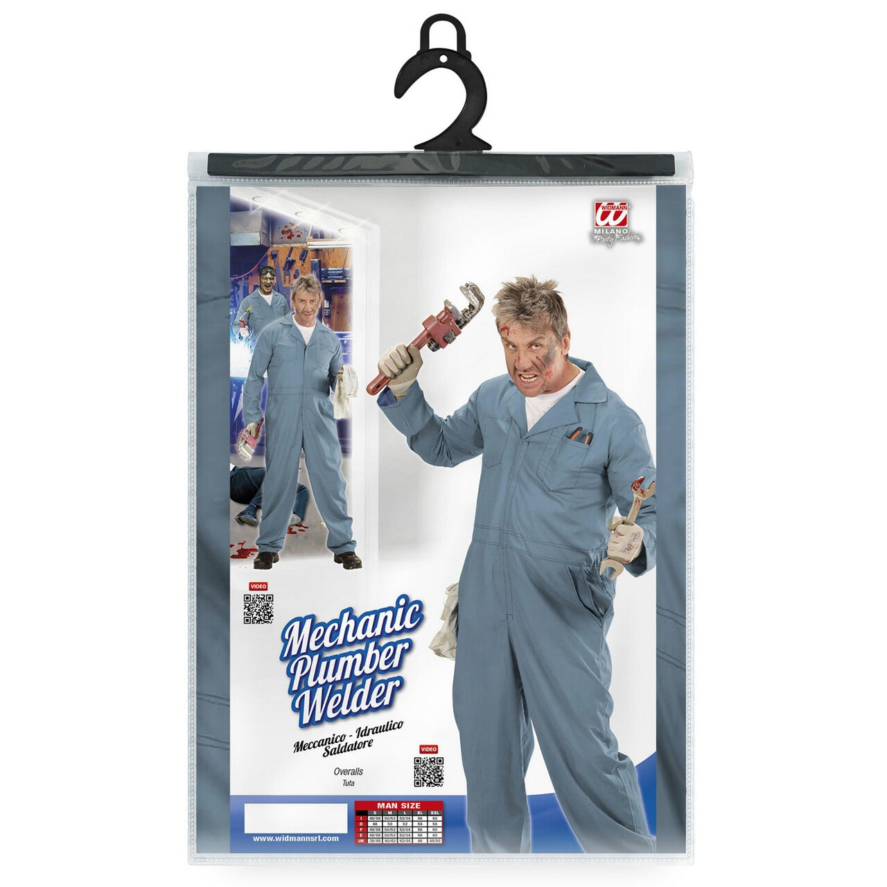 Op deze afbeelding zie je een Kostuums, van het merk Widmann. Mr Plumbing Loodgieter Man Kostuum