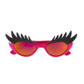 Futura-Brille, Pink, Mit Augenbrauen