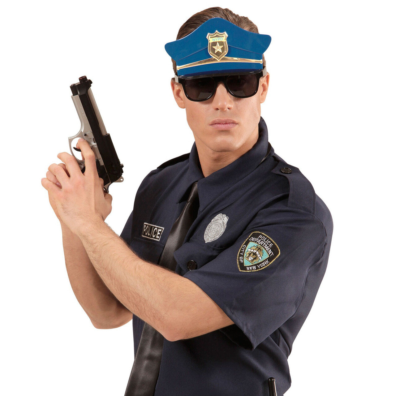 Op deze afbeelding zie je een Accessoires, van het merk Widmann. Copper Bril Met Politiepet