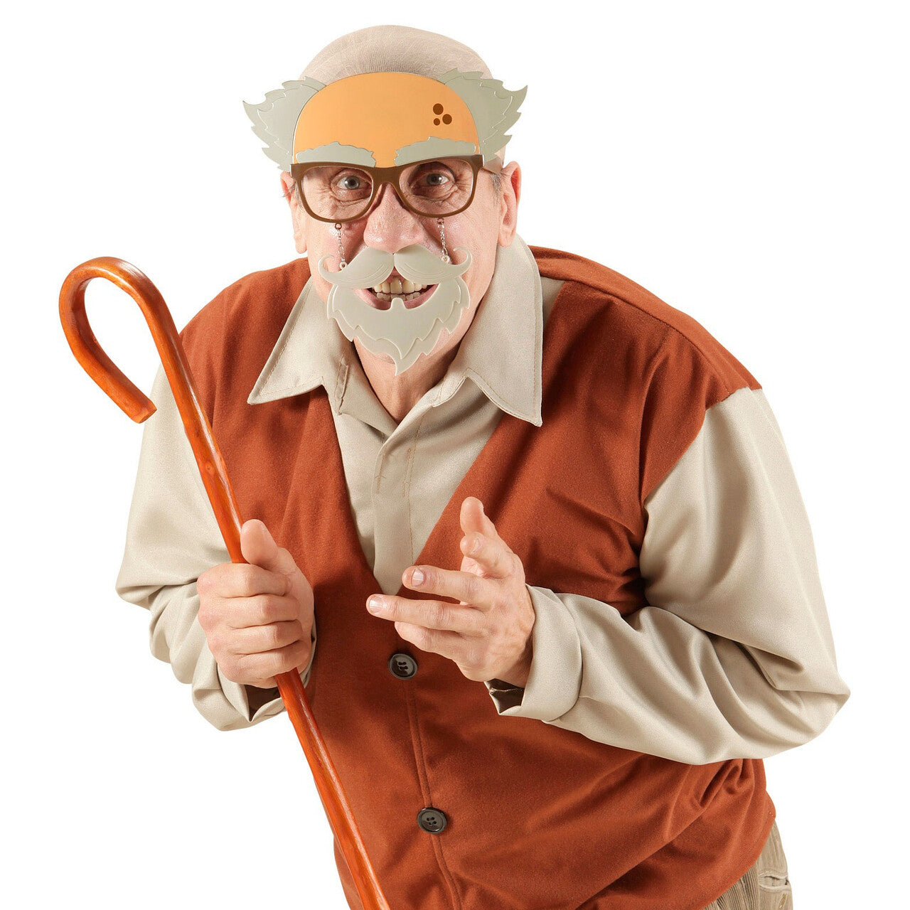 Op deze afbeelding zie je een Accessoires, van het merk Widmann. Professor Bril, Oude Man