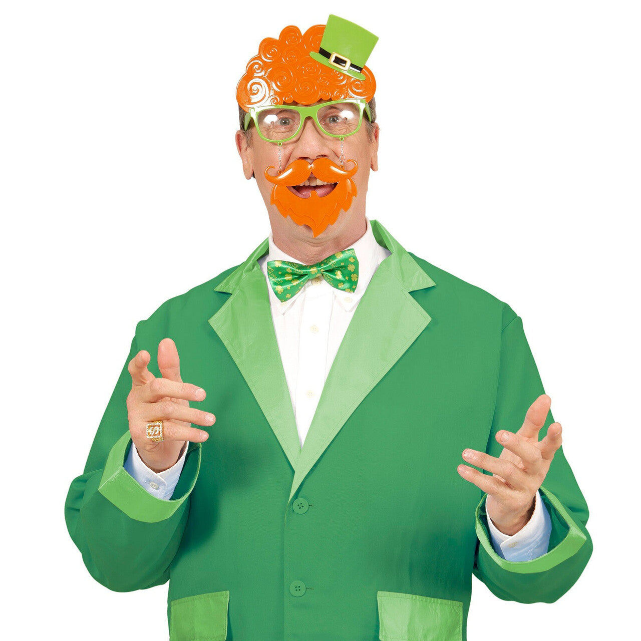 Op deze afbeelding zie je een Accessoires, van het merk Widmann. Ierse Bril, St. Patricks Day