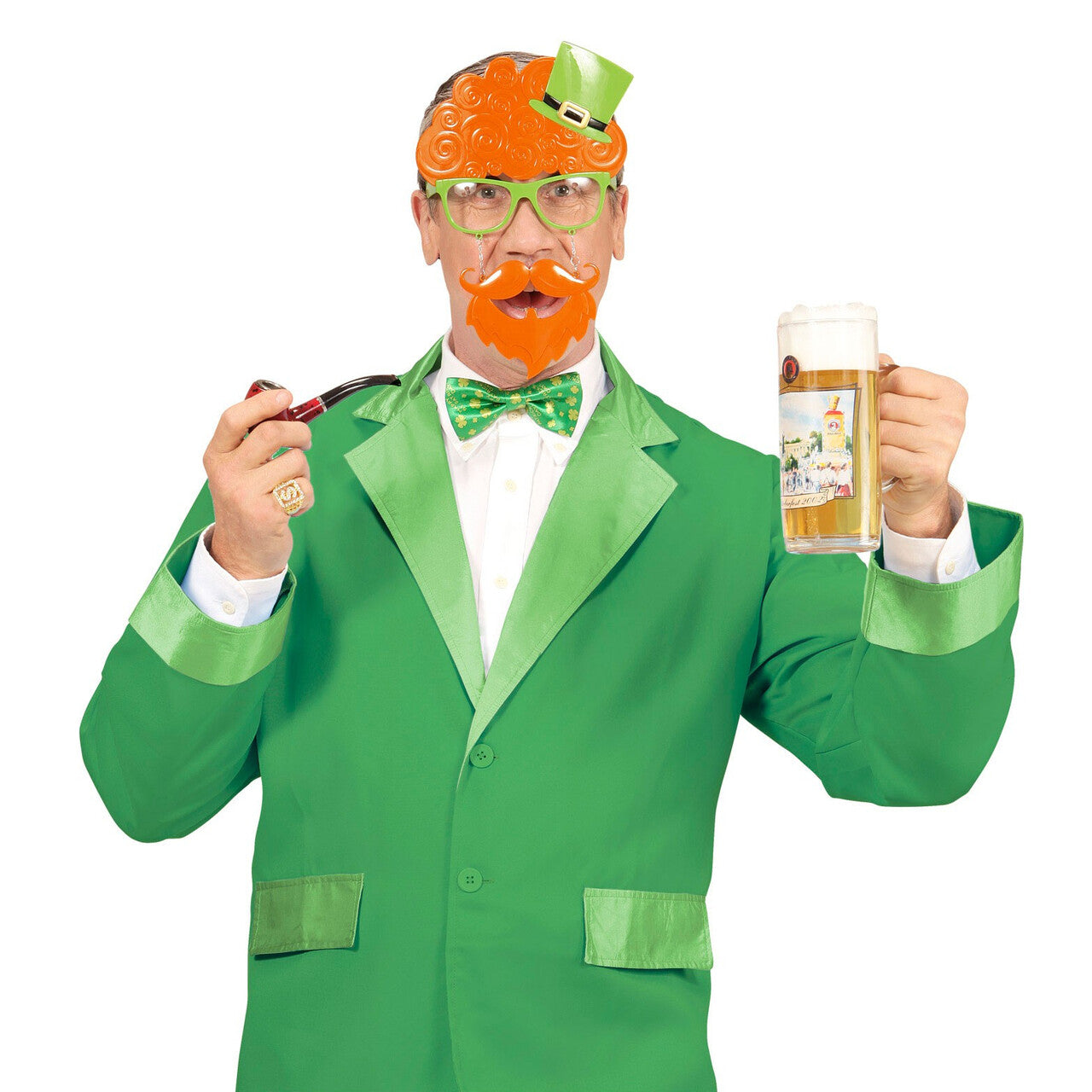 Op deze afbeelding zie je een Accessoires, van het merk Widmann. Ierse Bril, St. Patricks Day