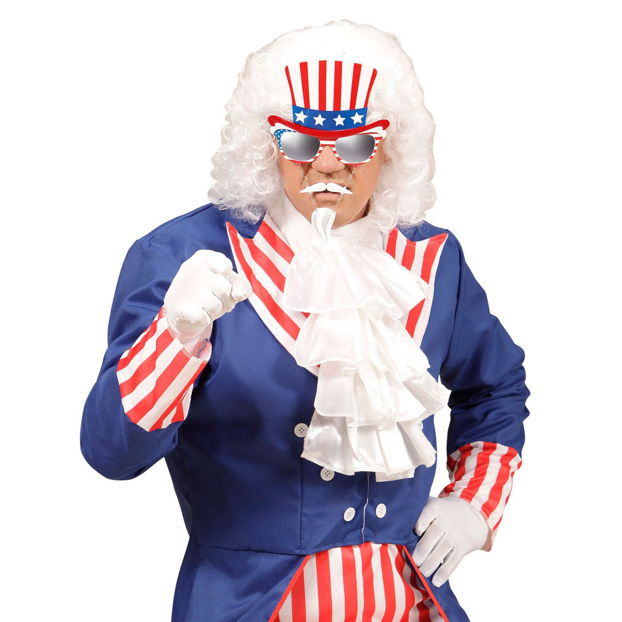 Op deze afbeelding zie je een Accessoires, van het merk Widmann. USA Bril Uncle Sam