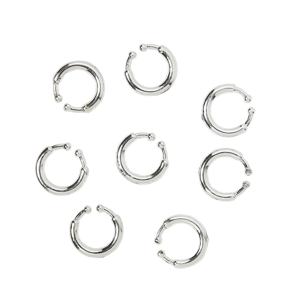Op deze afbeelding zie je een Accessoires, van het merk Widmann. Hipster Clip-On Piercings