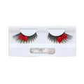Belle Schwarze Wimpern Mit Rotem Bogen