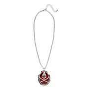 Op deze afbeelding zie je een Accessoires, van het merk Widmann. Halloween Accessoire Ketting Schedel En Botten Met Steen