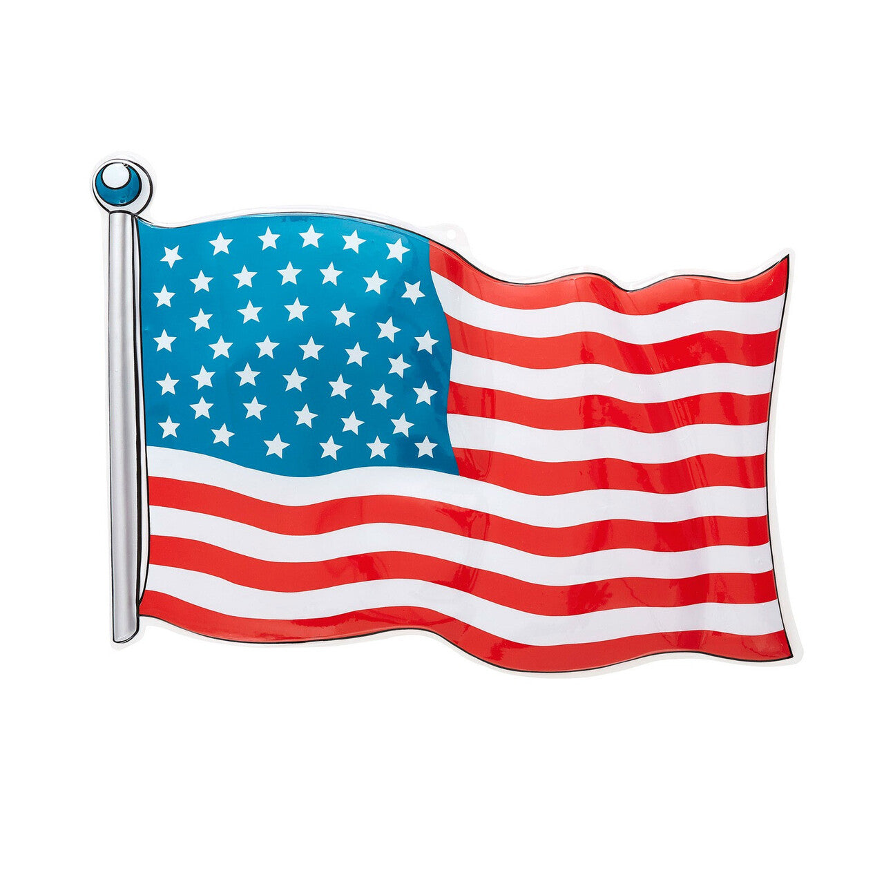 Op deze afbeelding zie je een Decoratie, van het merk Widmann. Amerikaanse Vlag USA 62x44cm