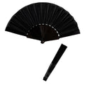 Flamenco Stofffächer Schwarz
