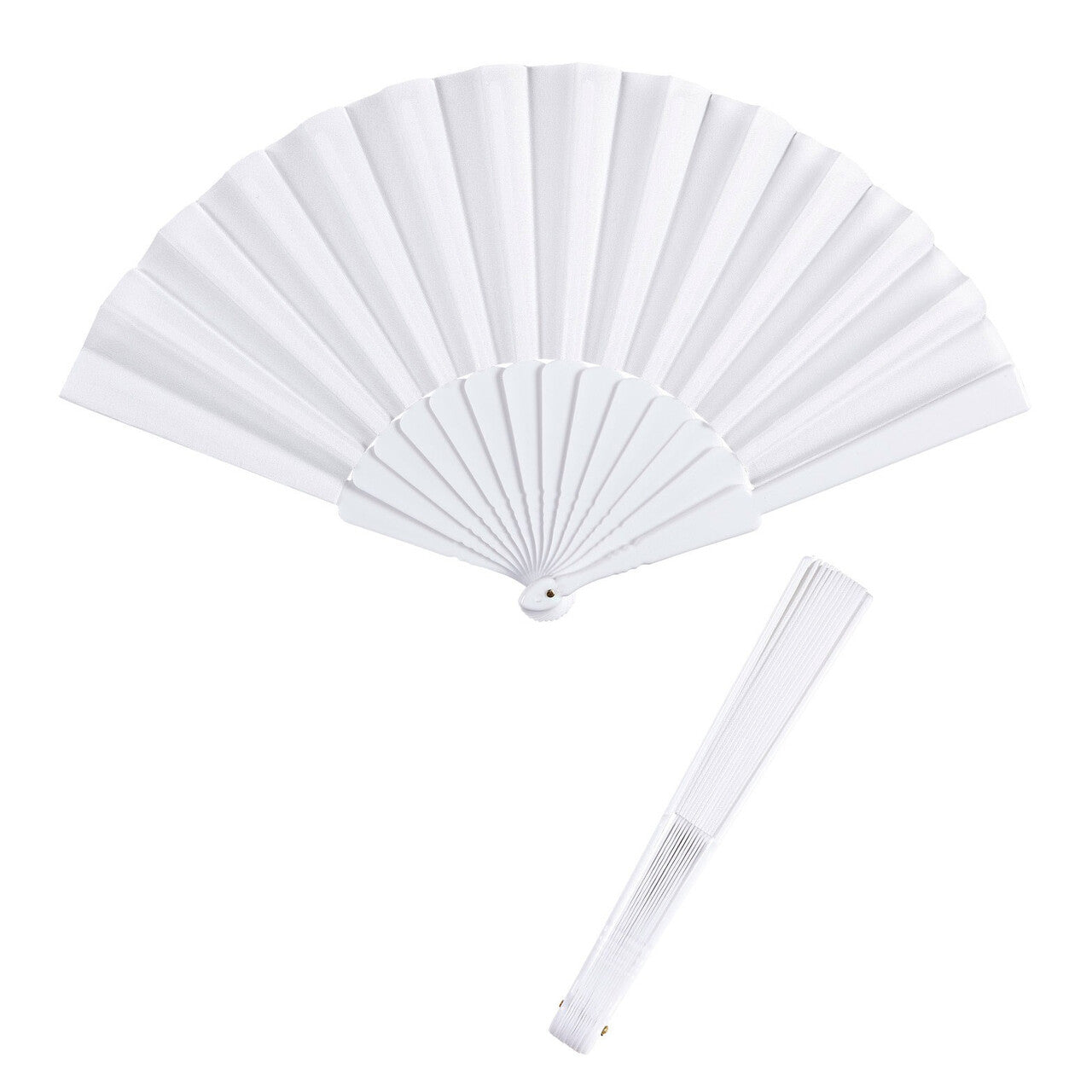 Op deze afbeelding zie je een Accessoires, van het merk Widmann. Flamenco Stoffen Waaier Wit