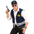 Blue Fbi Cardigan Mit Cap Erwachsener Unisex