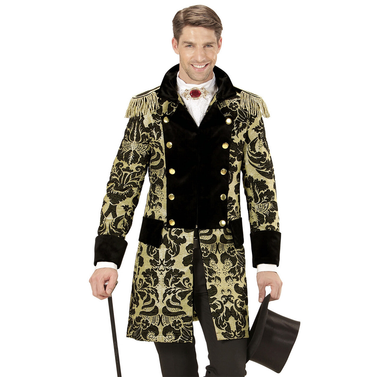 Op deze afbeelding zie je een Kostuums, van het merk Widmann. Royale Paradejas Goud Man
