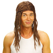 Op deze afbeelding zie je een Accessoires, van het merk Widmann. Rasta Pruik, Dreadlocks Bruin