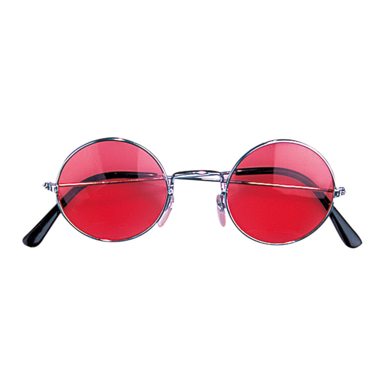 Op deze afbeelding zie je een Accessoires, van het merk Widmann. Freaky Bril, Hippie Roze Glas