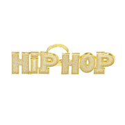 Op deze afbeelding zie je een Accessoires, van het merk Widmann. Gangsta Ring Hiphop Goud