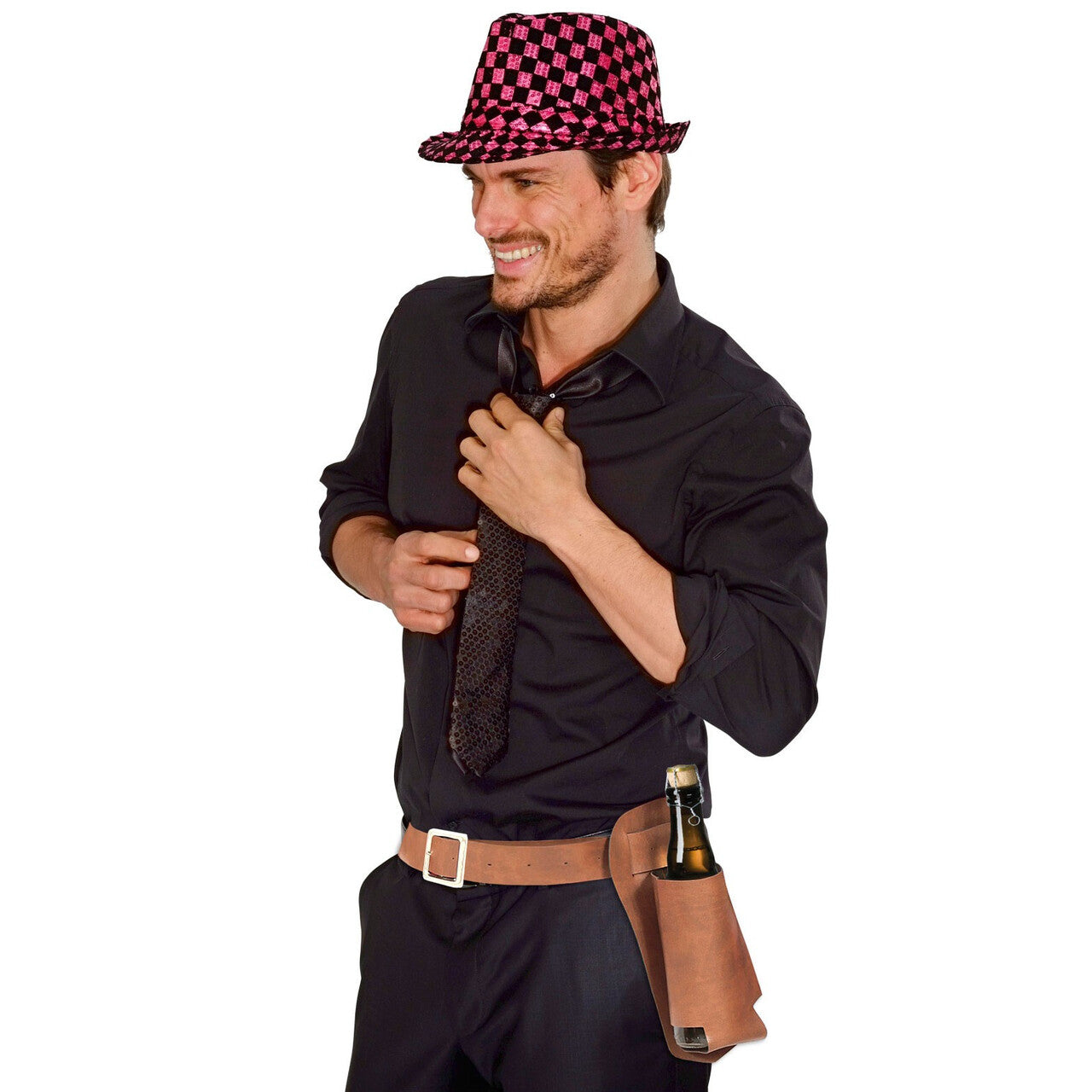 Op deze afbeelding zie je een Accessoires, van het merk Widmann. Holster Voor Fles